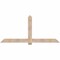 Ekena Millwork Eugene Smooth Timber Gable Bracket, Douglas Fir, 84"W x 38"H x 1 1/2"D x 5 1/2"F, 11/12 Pitch GBW084X38X0206EUG00SDF - alternate 1